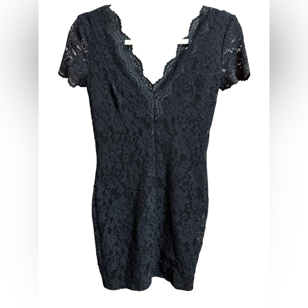 Kimche Blue Black Lace Mini Dress Coquette Meets Cool Girl Vibes Sz S Grungecore